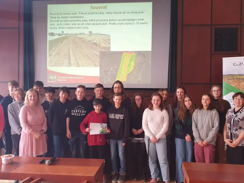 Žáci základních škol se na semináři ČAZV seznámili s tématem precizního zemědělství