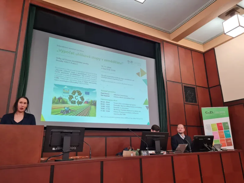 Proběhl workshop “Výpočet uhlíkové stopy v zemědělství” pořádaném Odborem ekonomiky, řízení, sociologie a informatiky ČAZV