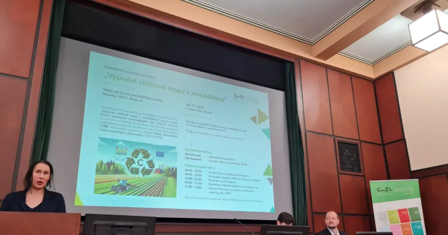 Proběhl workshop “Výpočet uhlíkové stopy v zemědělství” pořádaném Odborem ekonomiky, řízení, sociologie a informatiky ČAZV