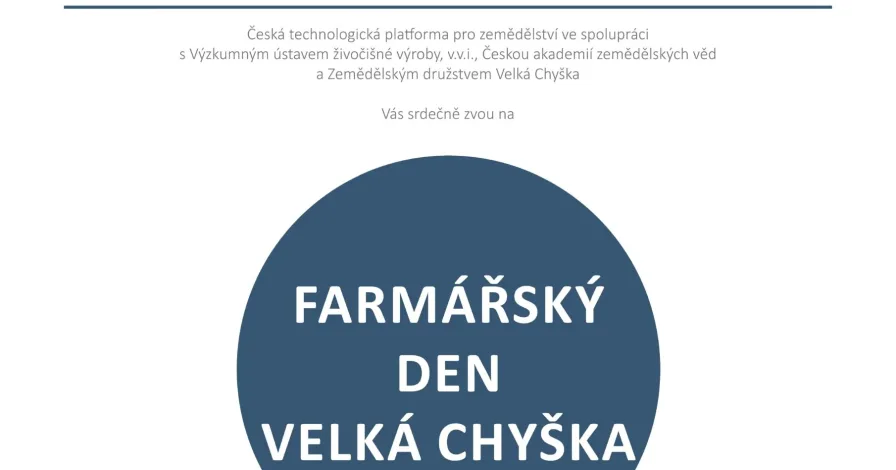 Farmářský den Velká Chyška