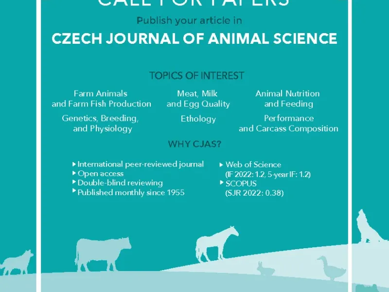 Časopis Czech Journal of Animal Science je prezentován na vědecké konferenci na Slovensku