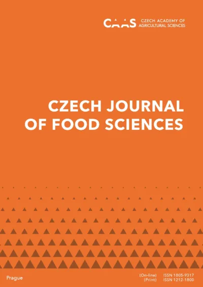 Obálka časopisu Czech Journal of Food Sciences