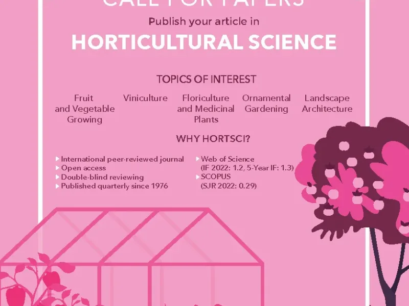 Zpráva z jednání redakční rady časopisu Horticultural Science