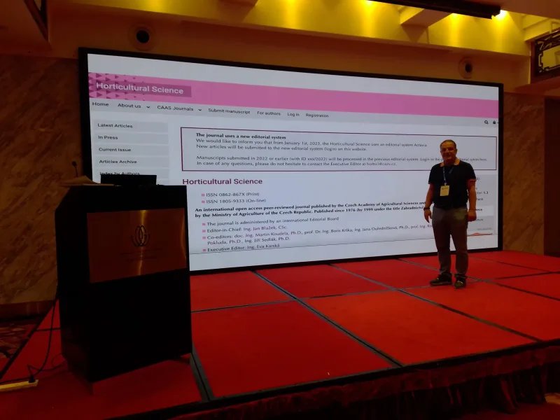 Časopis Horticultural Science prezentován na odborném symposiu v Číně
