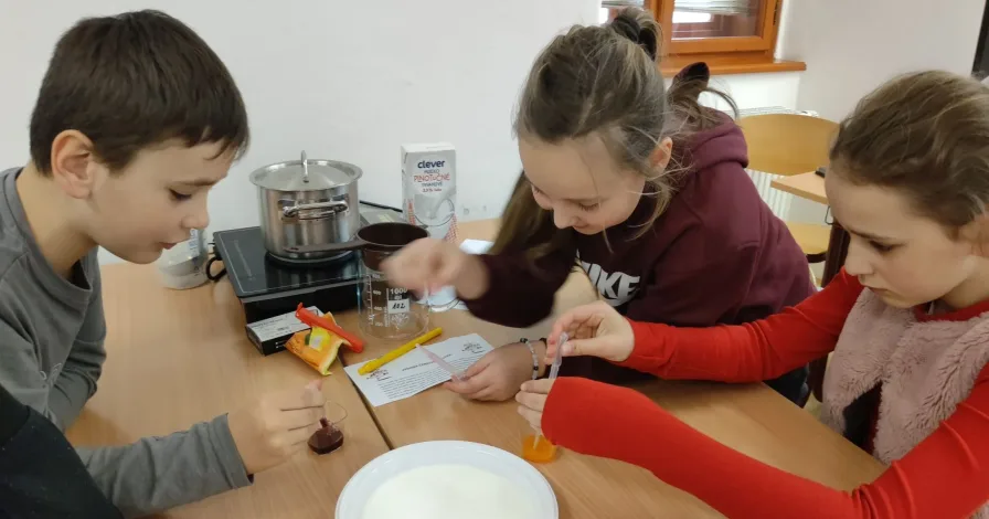 Přednáška o výrobě mléčných výrobků v rámci Dětské zemědělské akademie