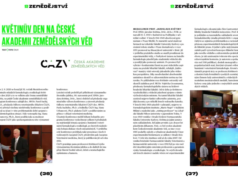 Přečtěte si o novinkách ČAZV v časopise Zemědělská škola