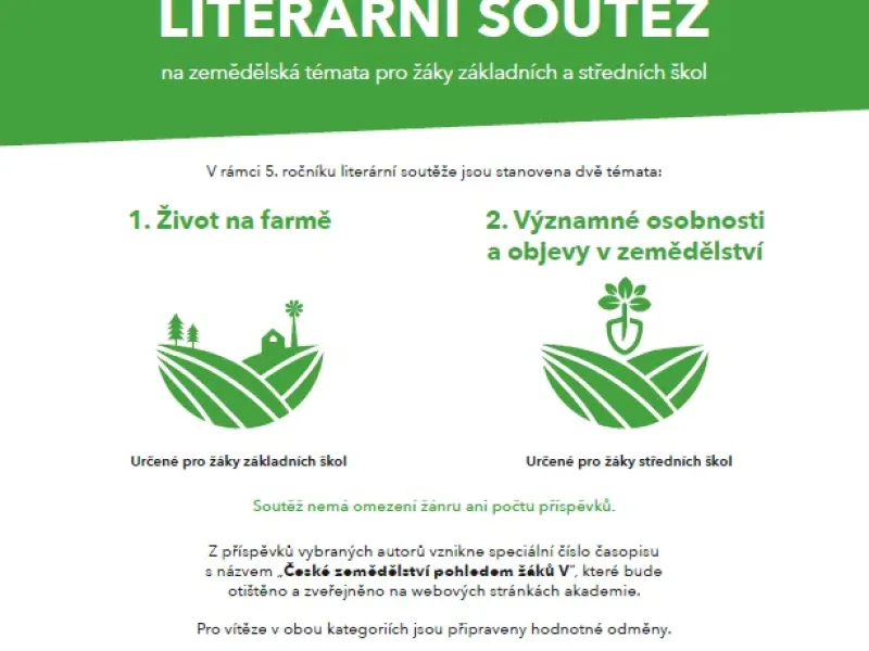 5. ročník literární soutěže ČAZV na zemědělská témata