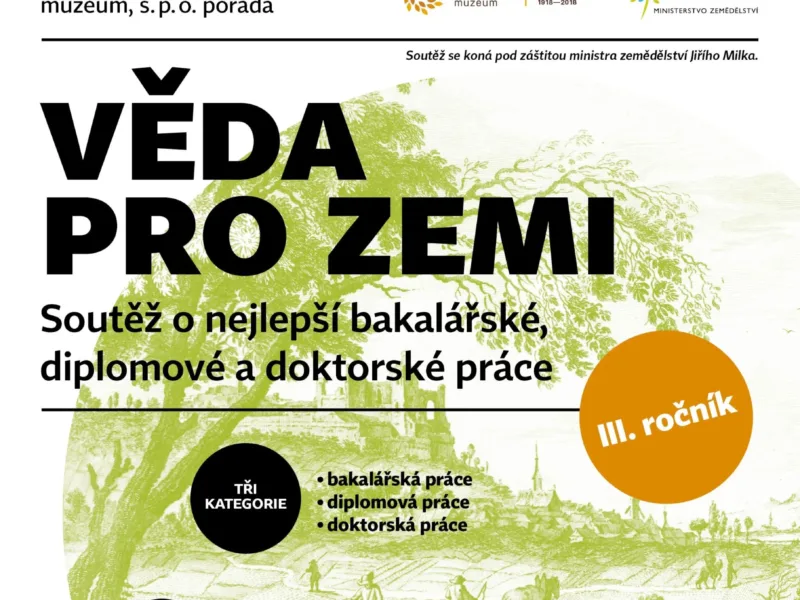 Národní zemědělské muzeum vyhlásilo III. ročník soutěže Věda pro zemi