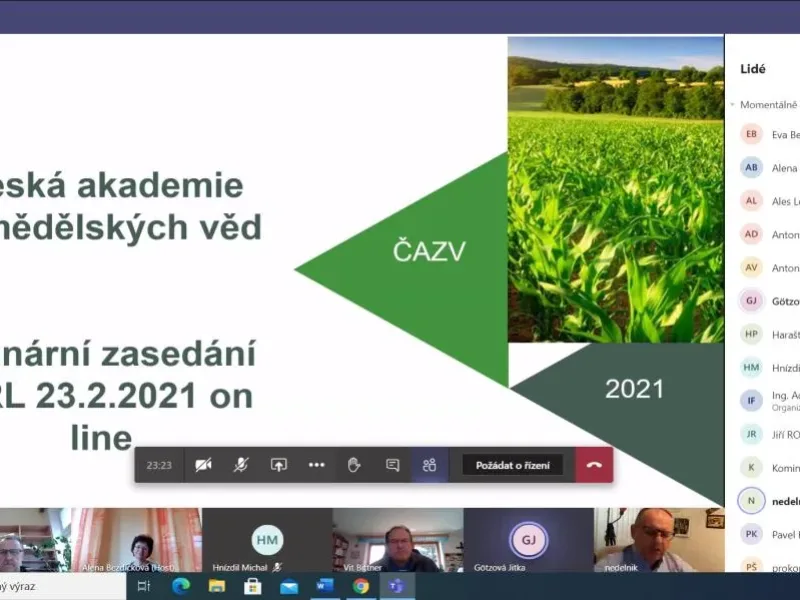 Zprávy z plenárních zasedání odborů ČAZV