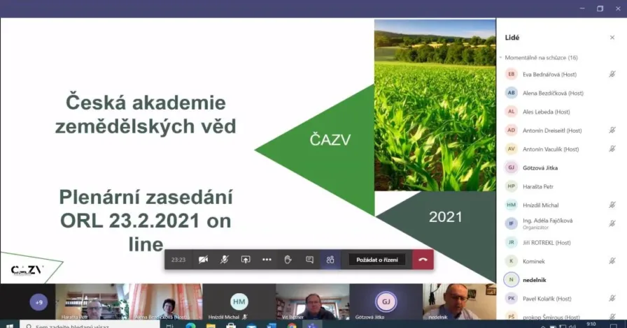 Zprávy z plenárních zasedání odborů ČAZV