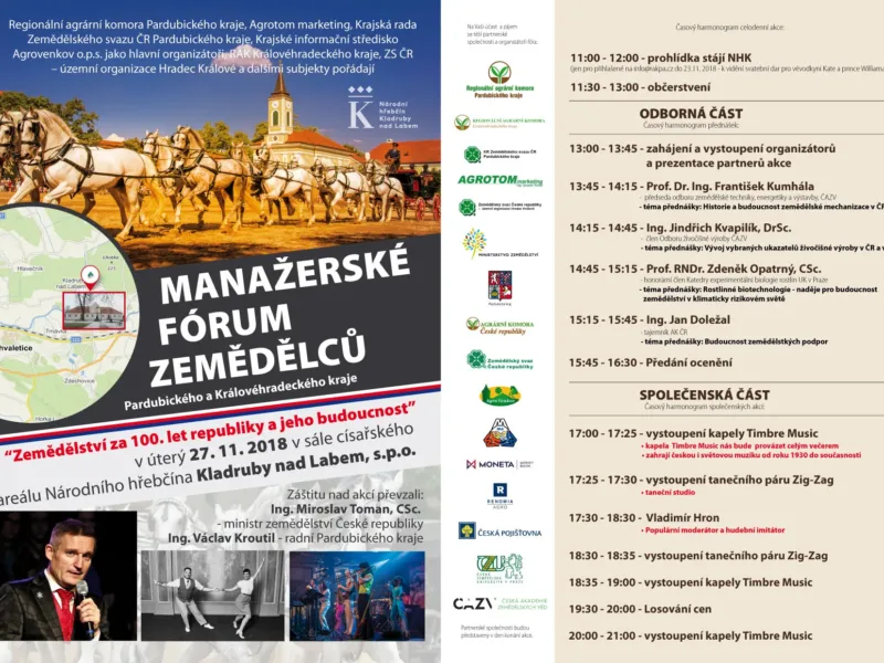 Manažerské fórum zemědělců Pardubického a Královéhradeckého kraje