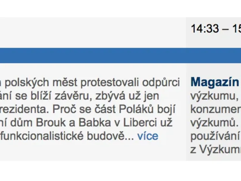 Předseda ČAZV v rozhovoru pro ČRo Plus