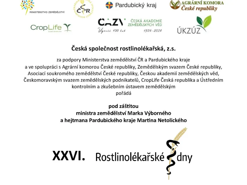 XXVI. Rostlinolékařské dny
