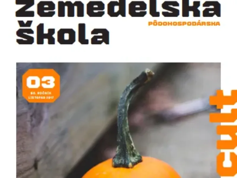Odbor ČAZV a jeho členové publikují v časopise Zemědělská škola