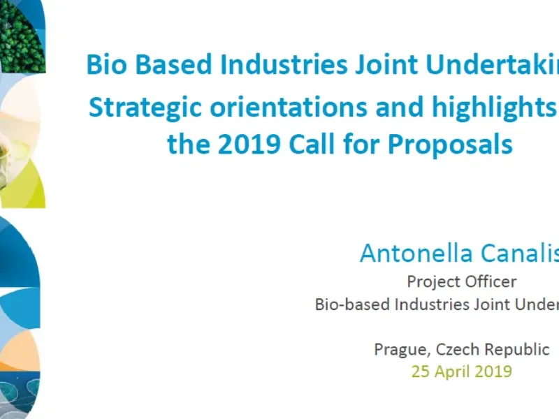Národní informační den k výzvě Bio-based Industries JU 2019