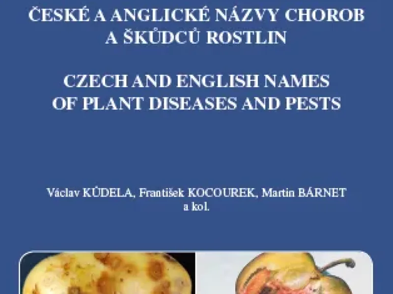 Kniha „České a anglické názvy chorob a škůdců rostlin“