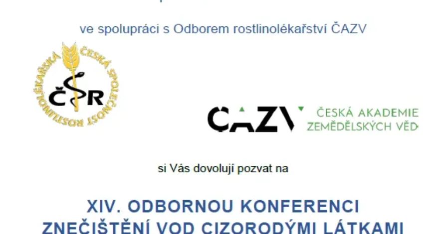 Pozvánka na XIV. odbornou konferenci „Znečištění vod cizorodými látkami“