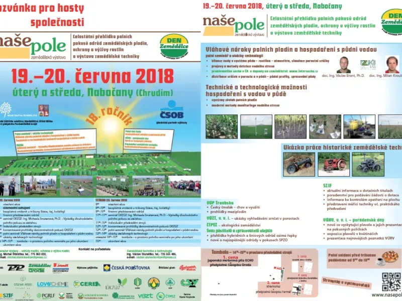 Zemědělská výstava Naše pole 2018