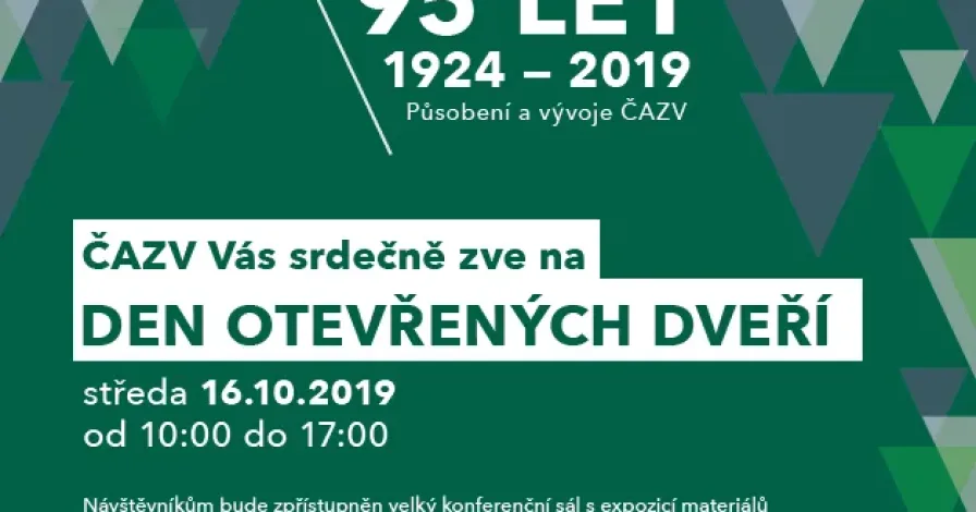 ČAZV si připomíná 95 let svého působení a pořádá Den otevřených dveří