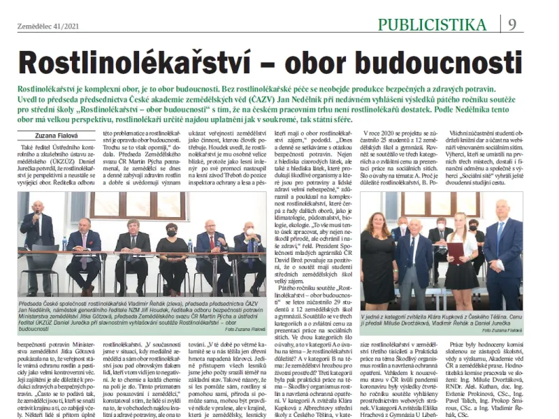 ČAZV je partnerem rostlinolékařských akcí