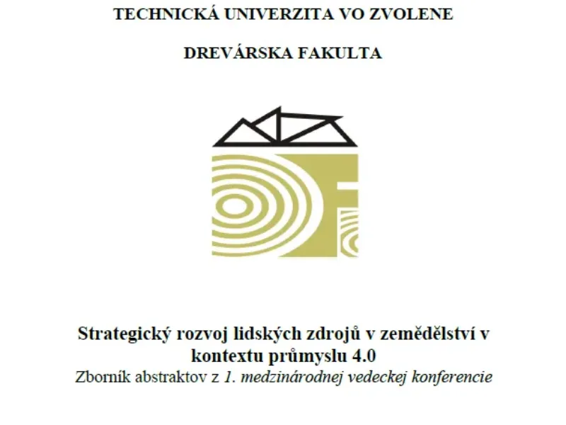 Strategický rozvoj lidských zdrojů v zemědělství v kontextu průmyslu 4.0 – sborník abstraktů