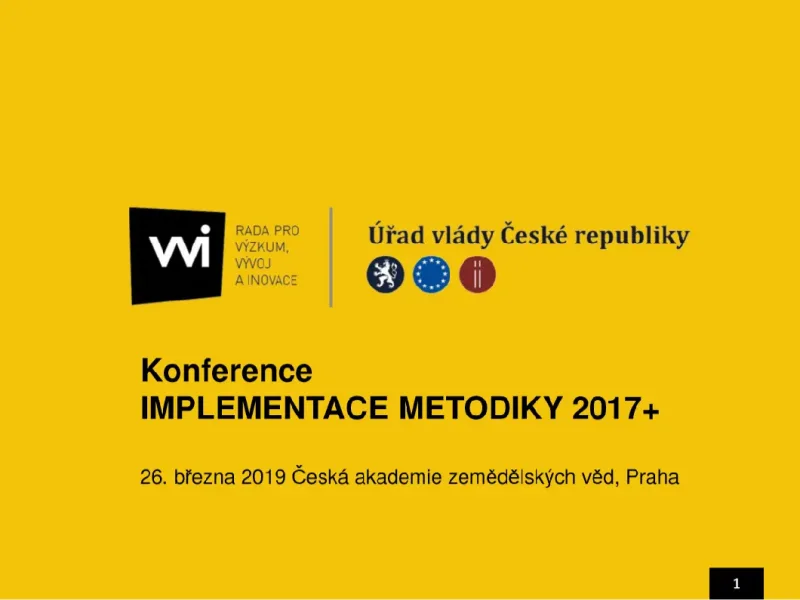 ČAZV spolupořádala konferenci Implementace METODIKY 2017+
