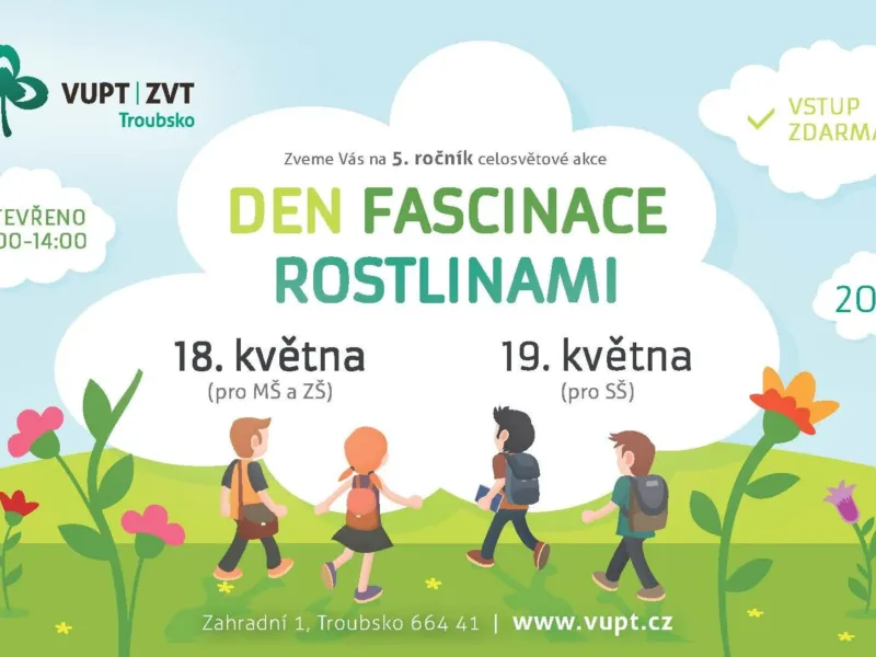 Pozvánka na 5. ročník celosvětové akce „Den fascinace rostlinami“