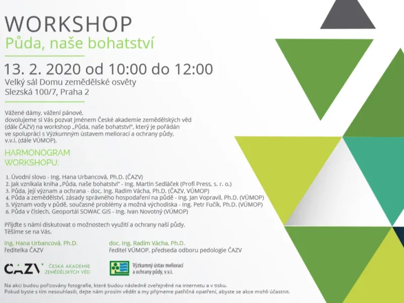 Workshop na téma „Půda, naše bohatství“