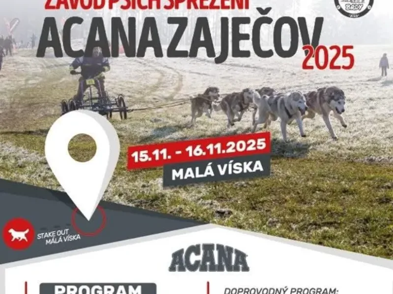 Acana Zaječov 2025 – závody psích spřežení