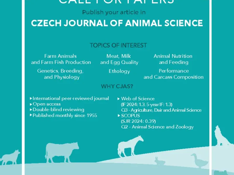Zpráva z jednání redakční rady časopisu Czech Journal of Animal Science