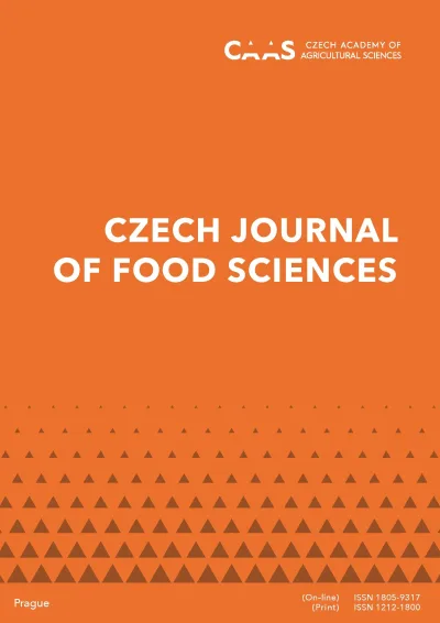 Obálka časopisu Czech Journal of Food Sciences