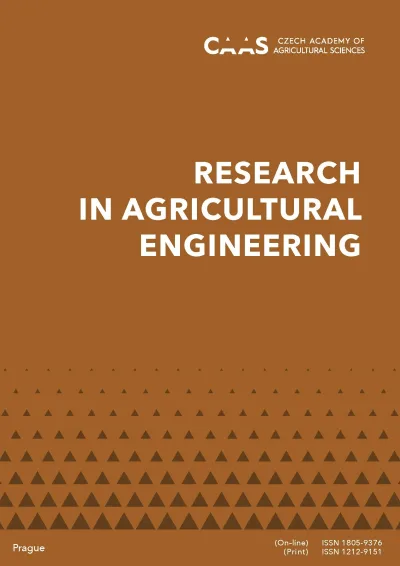 Obálka časopisu Research in Agricultural Engineering